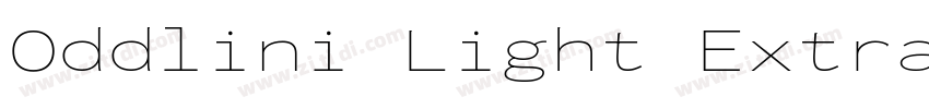 Oddlini Light Extra字体转换